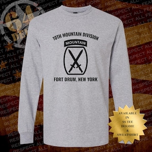 10th Mountain Division Shirt, Climb To Glory Shirt, Powder Keg Patch Tee, Army Infantry Soldier Shirt, Fort Drum Gift, Front Print Only