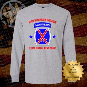 10th Mountain Division Shirt, Climb To Glory Shirt, Powder Keg Patch Tee, Army Infantry Soldier Shirt, Fort Drum Gift, Front Print Only