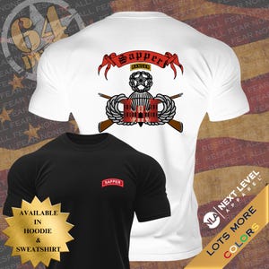 Sapper T-Shirt, Gifts For Sappers, Gifts For Vets,  Army Veteran, Graphic Tees, Engineers, Streetwear, Design, Essayons