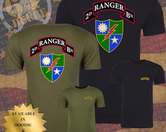 2nd Ranger Battalion, Unisex CVC Jersey T-shirt, Military Tee, Gift for Veterans, Graphic Tees, Gym Wear, Army Apparel, U.S Army, Durable