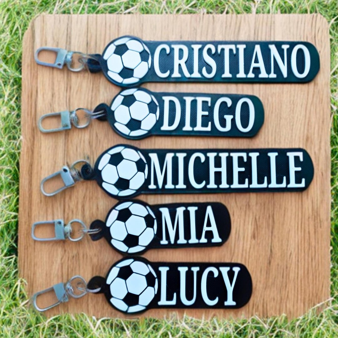 Personalized Soccer Bag Tag Keychain | Player, Coaches & Fans | 3D ...