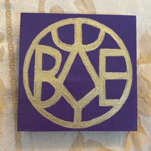Basileus Byzantine Roman Emperor Monogram Handmade wall art decor for lovers of Byzantium