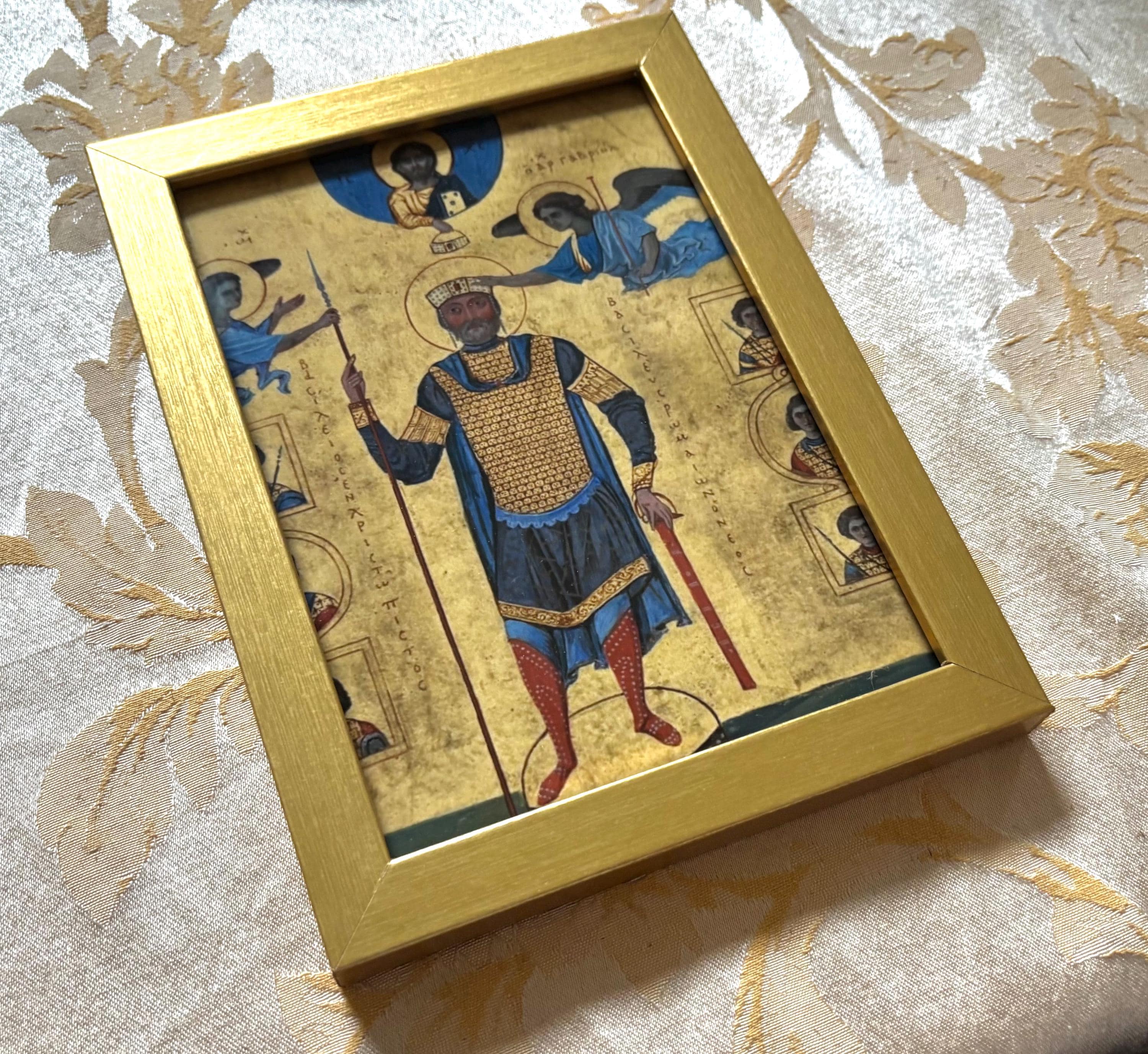 ローマ・ビザンチン皇帝バシレイオス2世の5x7の肖像画 - Etsy 日本