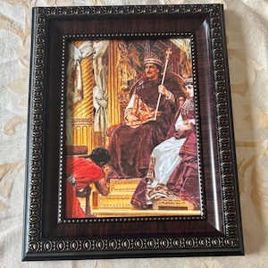 Justinian and Theodora Receiving the Pandects Byzantine Roman Law, 5x7 Framed Photo