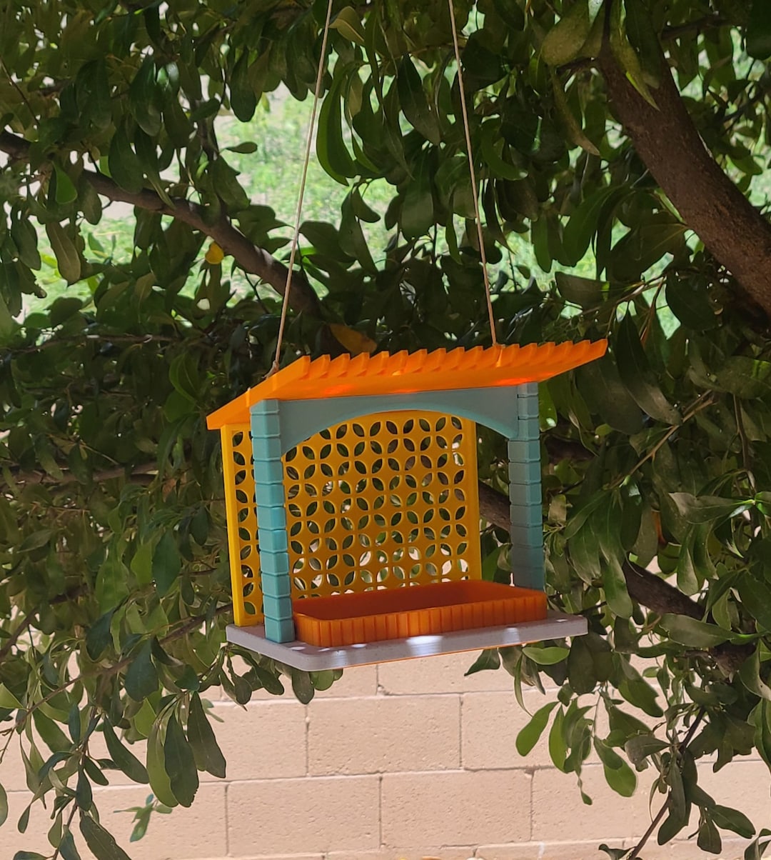 Mid Century Modern Bird Feeder 3 - Etsy