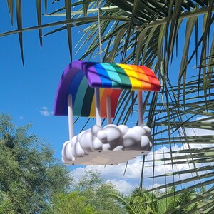 Sous l'arc-en-ciel - Mangeoire pour oiseaux
