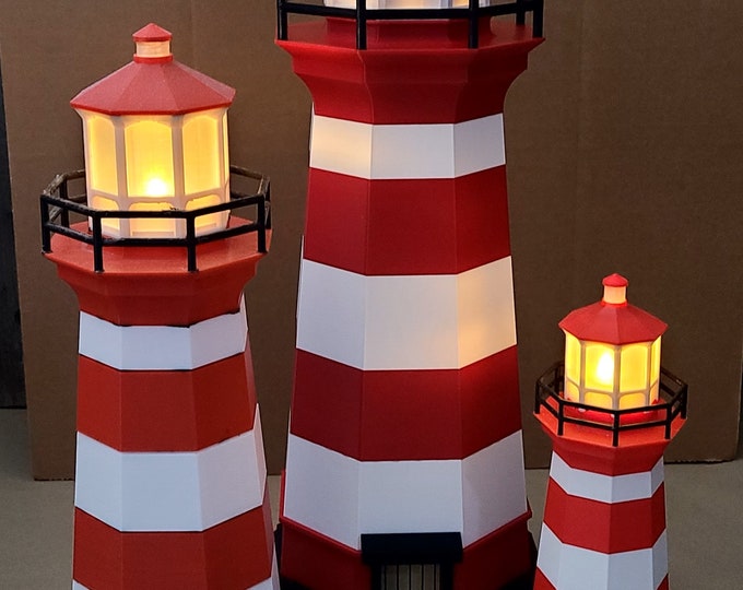 The Indoor / Outdoor Lighthouse With Lighted Beacon - Etsy