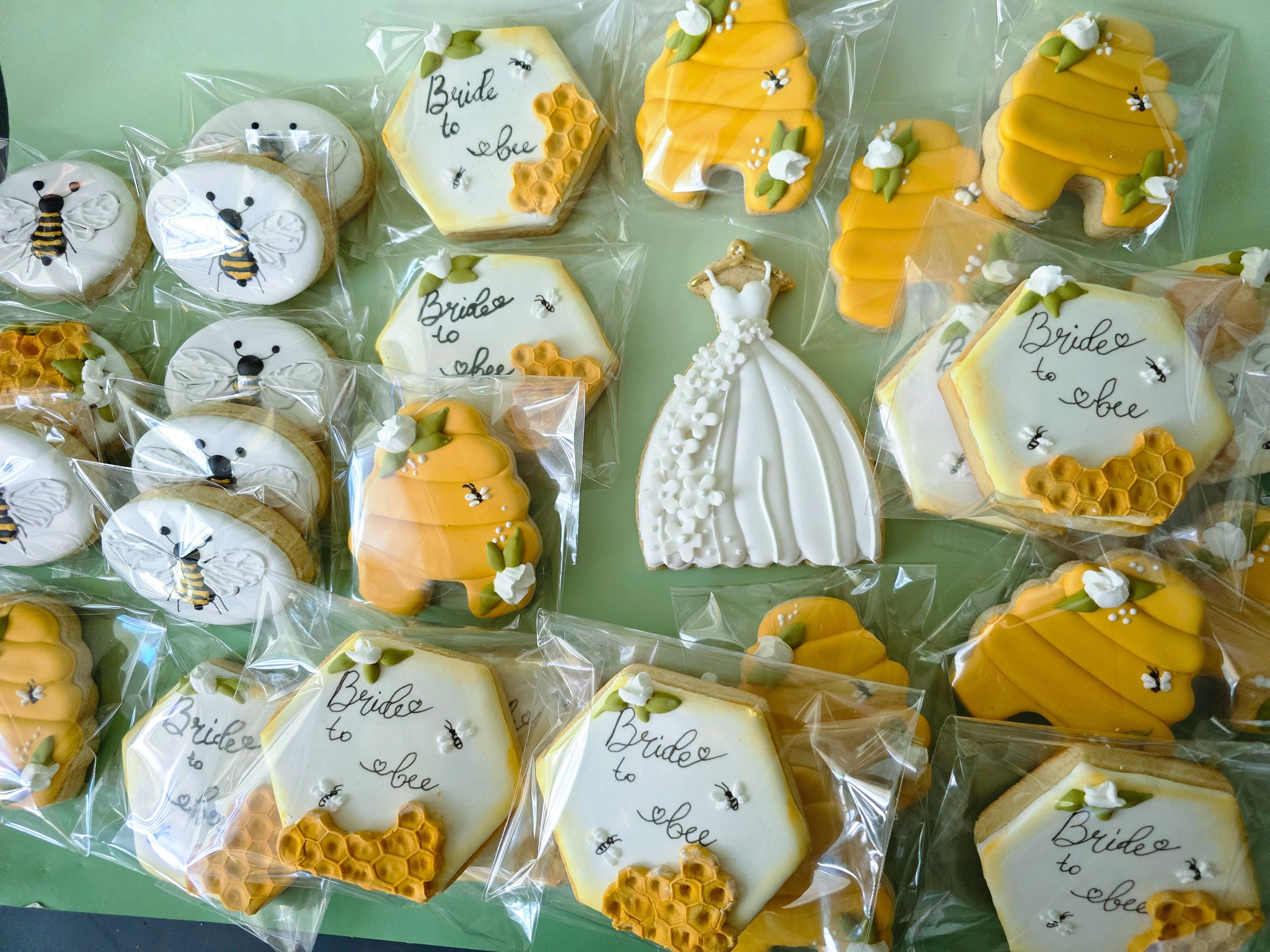 Bride to Bee Cookies Bridal Shower Bee Mine Honey Bees Custom Order 2 ...