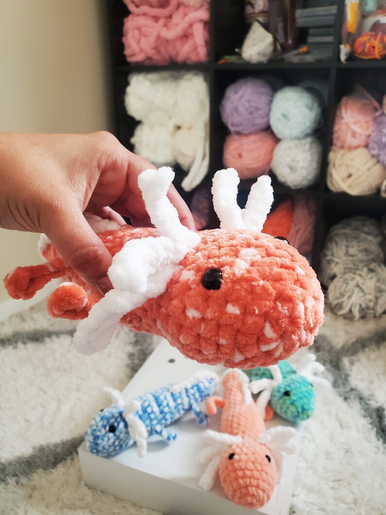 Axolotl Plushie Crochet Axolotl Axolotl Toy Axolotl Amigurumi