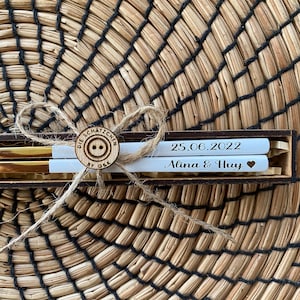 Essstäbchen personalisierter eigener Text/Bild - Geschenkbox-Hartholz-Choppstick-Sushi-Nudel-Jahrestag-Abschlussgeschenk-Edelstahl-Gold