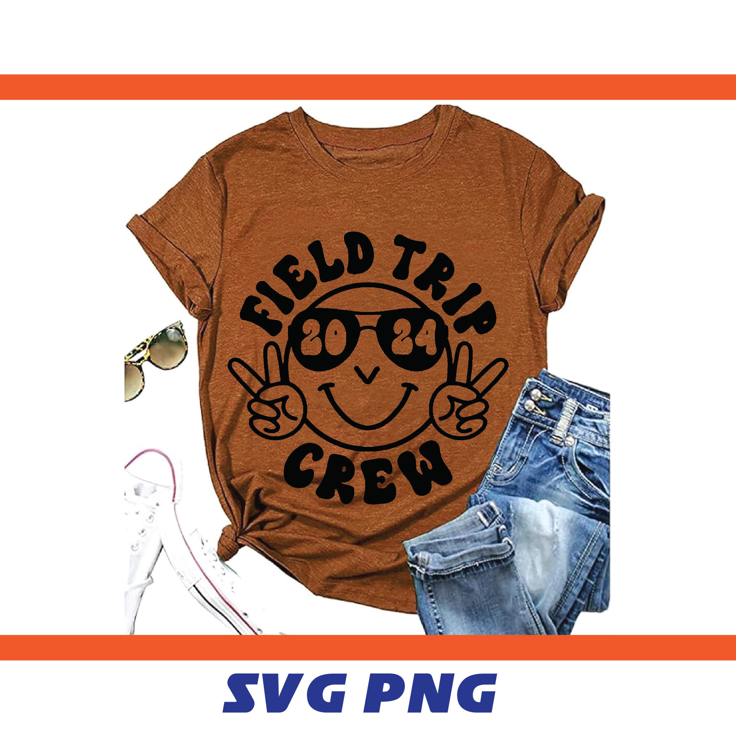 Retro Field Trip Crew SVG PNG, Field Trip Squad Svg, School Excursion ...