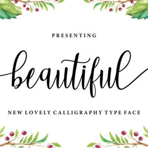 Handwritten Wedding Font Bundle, Script Font for Handwritten ...