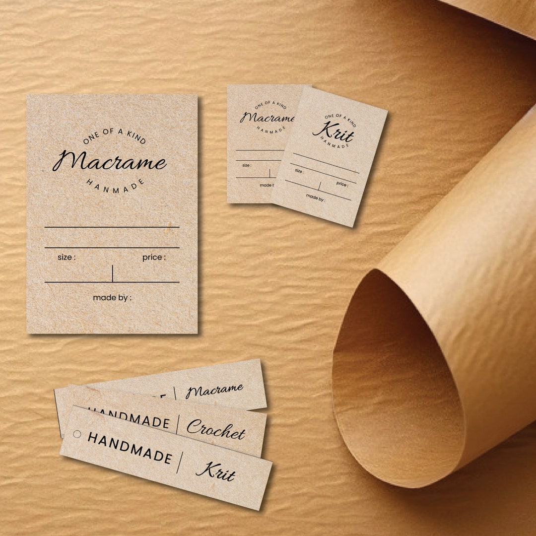 Custom Design Hang Tags, Printable Clothing Tags, Customized Hang Tags