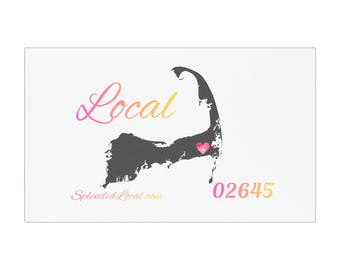 Harwich Massachusetts 02645 Car Magnets Splendid Local Gift Cape Cod Pink Gradient