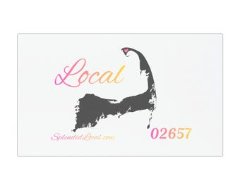 Provincetown Massachusetts 02657 Car Magnets Splendid Local Gift Cape Cod Pink Gradient