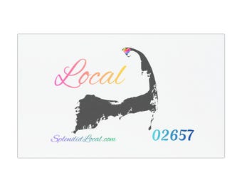 Provincetown Massachusetts 02657 Car Magnets Splendid Local Gift Cape Cod Rainbow Gradient