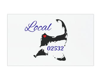 Bourne Massachusetts 02532 Car Magnets Splendid Local Gift Cape Cod Solid Black