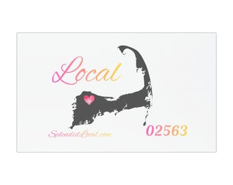 Sandwich Massachusetts 02563 Car Magnets Splendid Local Gift Cape Cod Pink Gradient