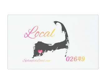 Mashpee Massachusetts 02649 Car Magnets Splendid Local Gift Cape Cod Pink Gradient