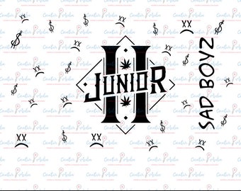 Logo Junior H Sad Boyz Vector Diseño Png PDF Termos GRabado