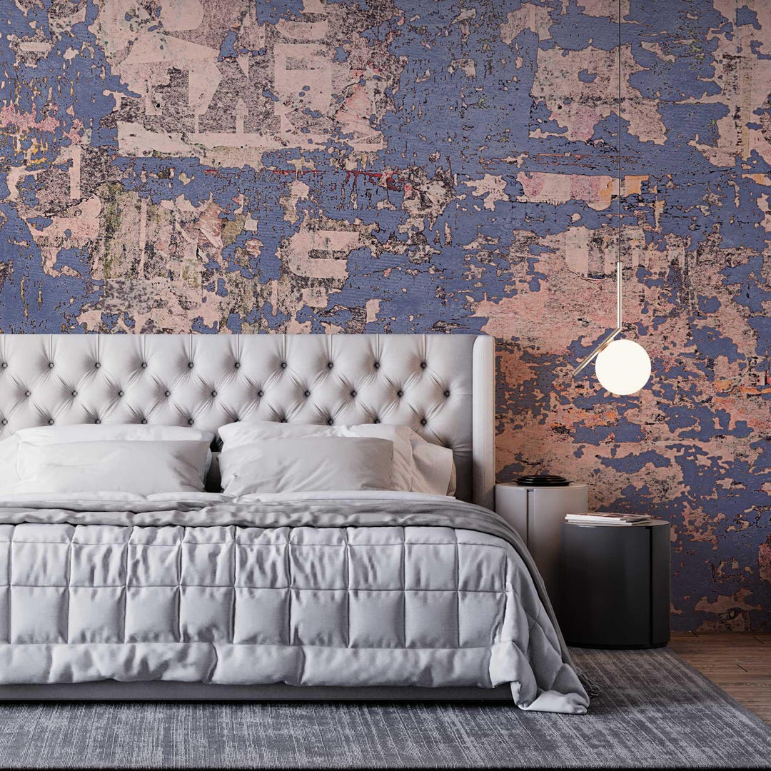 Blue Rondo Abstract Wall Mural, Wallpaper Art - Etsy