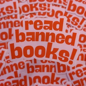 read banned books sticker