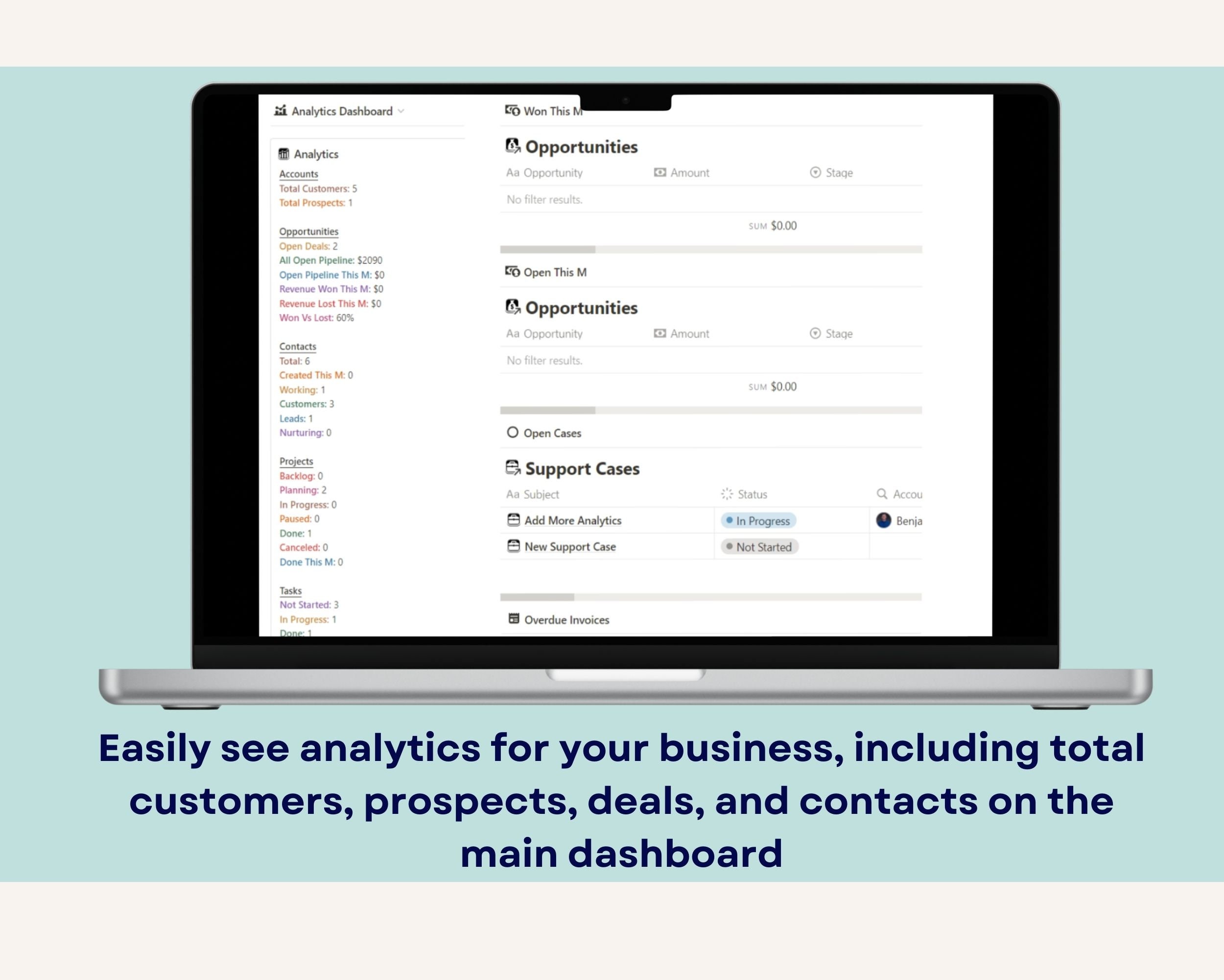 Notion CRM Template, Small Business, Agency & Freelancer Planner ...