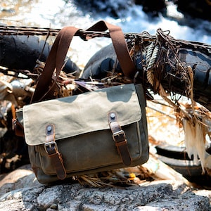 Sac à bandoulière personnalisé en cuir et toile pour homme Sac à bandoulière en toile Sac à main en toile Sac de voyage en plein air Sac messager Cadeaux pour lui et elle