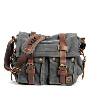 Sac à bandoulière personnalisé en toile pour homme Sac bandoulière en cuir pour homme Sac à main pour homme Sac de voyage Sac messager Sac à bandoulière Sac cartable Cadeaux pour lui