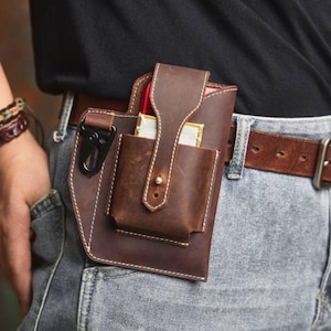Leder Gürteltasche Herren Beintasche Oberschenkeltasche Gürteltasche Outdoor Reisetasche Messenger Beinbeutel Fanny Pack personalisierte Geschenke für ihn Freund Ehemann