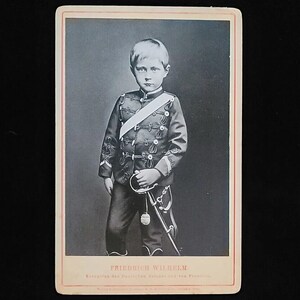 Rare Royalty Cabinet Card CDV Photo Royal Crown Prince Friedrich Wilhelm Germany