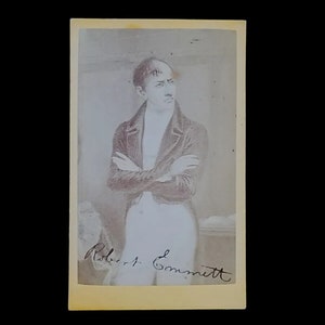 Rare Robert Emmett Cabinet Card CDV Carte De Visite Irish Royalty Royal Photo IE