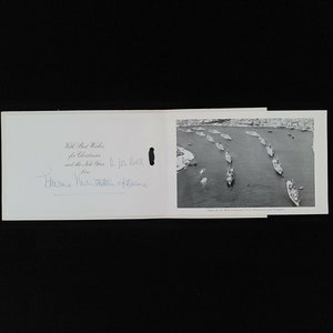 Antike Royalty Weihnachtskarte Vizekönig Indien signiert Countess Edwina Mountbatten