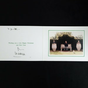 König Charles III Prince of Wales Hand signierte Royal Card Royalty Dokumenten-Chiffre