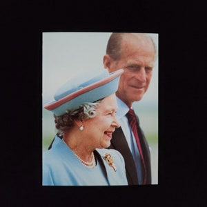 1993 Ondertekende koninklijke kerstkaart Queen Elizabeth II, handtekening Britse royalty, VK