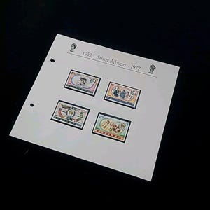 Juego de sellos postales reales del Jubileo de Plata de 1977 de la reina Isabel II, TANZANIA