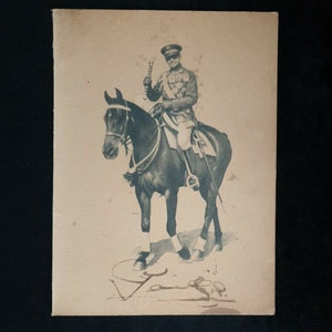 Seltene 1947 König Paul Griechenland signierte Royalty griechischen Foto Autogrammkarte Fotographie