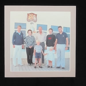 1983 Queen Elizabeth II Signierte Königliche Familienkarte Prince Prince Prince Britis Royalty UK