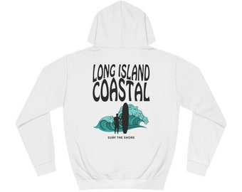 Black LI Coastal Unisex College Hoodie