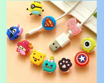 Disney Cartoon Cable Protector, Phone Charger Cord Saver