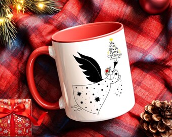 Christmas Angel Coffee Mug, Xmas Gift