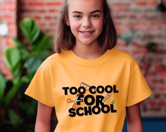 Too Cool for School Sunglasses, Little Boys Graphic T-shirt  display picture 2