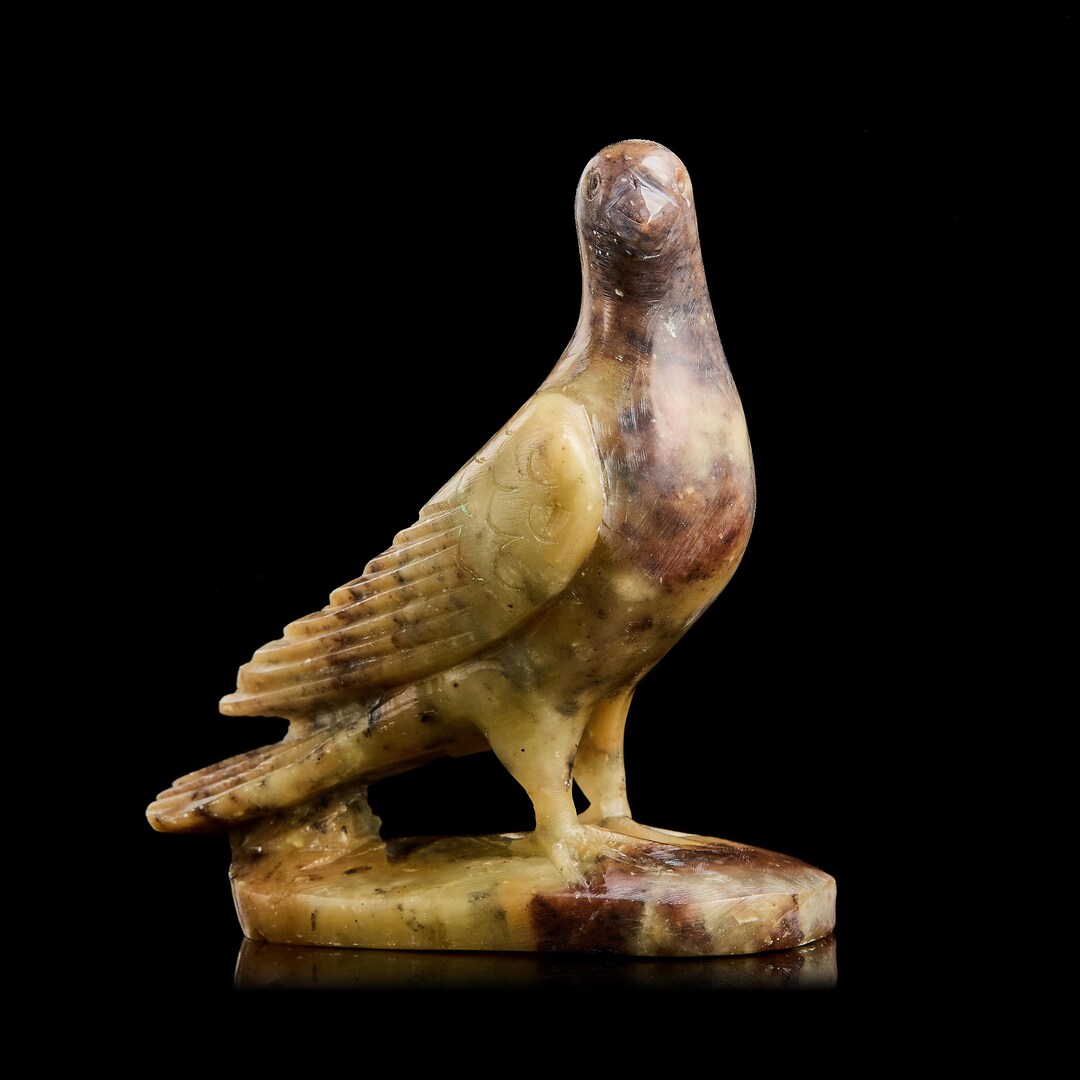 Quniq Inuit A Soapstone Bird Figurine—an Inuit Toy. Eskimo Soapstone Carving. Inuit ...
