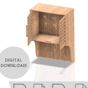 Lasergesneden sleutelhanger vak sleutels kast houten SVG-bestand CDR-bestand DXF-bestand voor lasersnijmachine