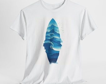 Ocean Surfer Board surfer Board t-shirt, suffering T-Shirt, surf Graphic Tee, surfer T-shirt Gift, waves t-shirt, ocean tshirt, gym