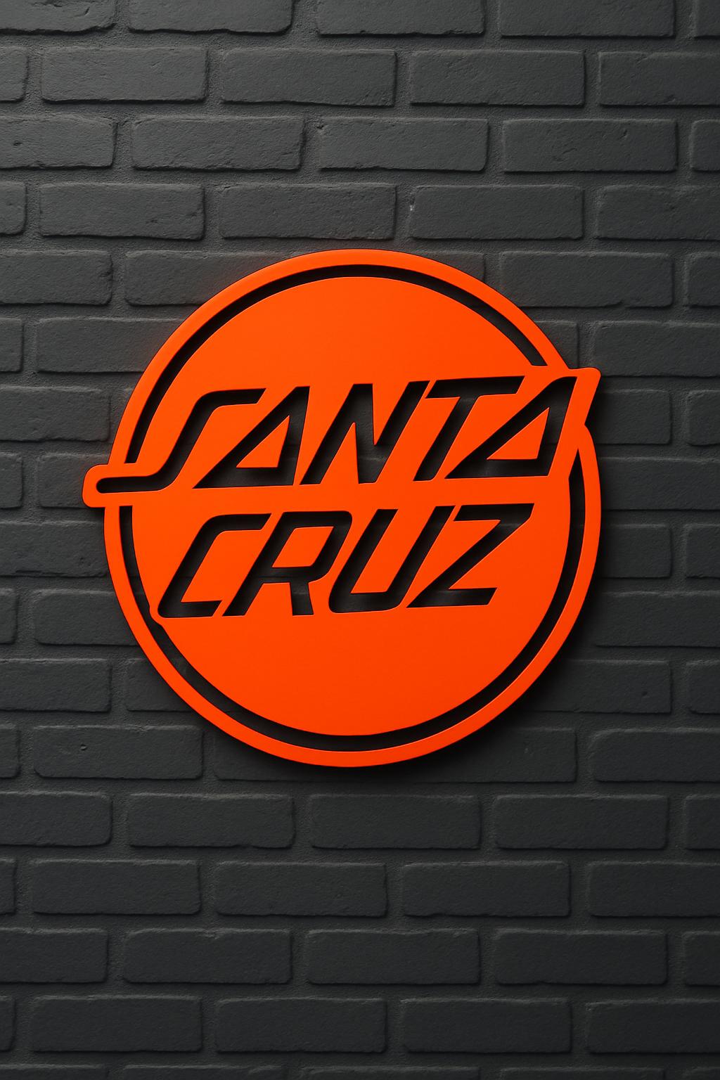 Santa Cruz Dual-layer Acrylic Wall Sign - Etsy