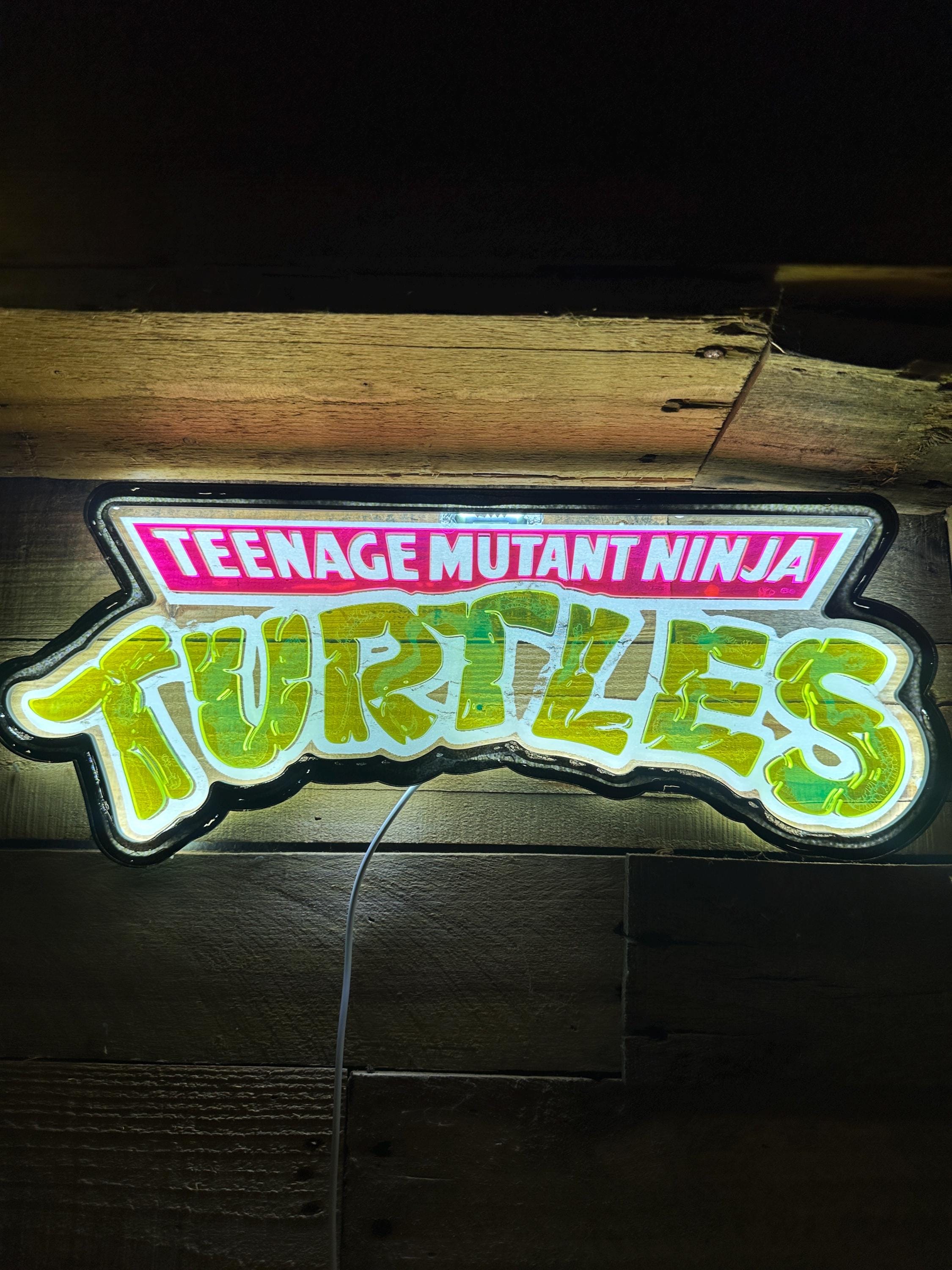 Tmnt Intro Sign Retro TMNT LED Acrylic Multi Layer Neon Sign - Etsy