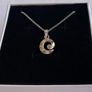 Sterling Silver Spiral Necklace – Handmade Silver Jewelry – Symbol of Life and Energy – Elegant Gift for Her – Dainty Silver Pendant
