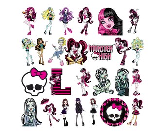 MH Doll SVG-PNG Bundle, Png Monster Doll Halloween Dolls, Doll Clipart