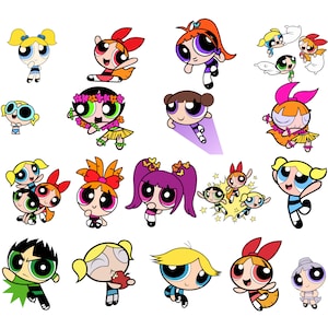 power puff girls svg bundle, cartoon svg bundle, digital file